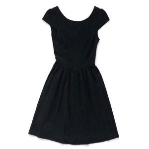 H&M Black Dress with Cap Sleeves